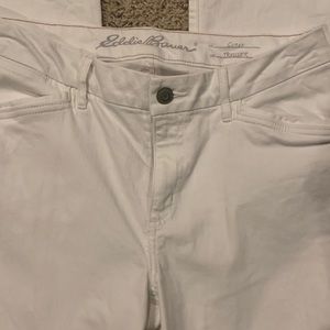 Eddie Bauer Wide-leg White Curvy fit Trouser Jeans